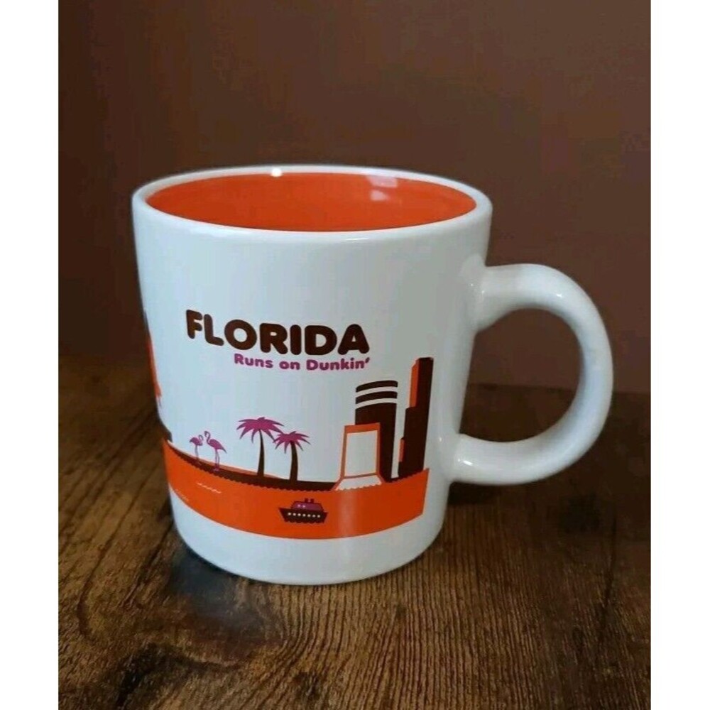 2013 Dunkin Donuts “Florida Runs On Dunkin”  14 oz Coffee Mug Limited Edition